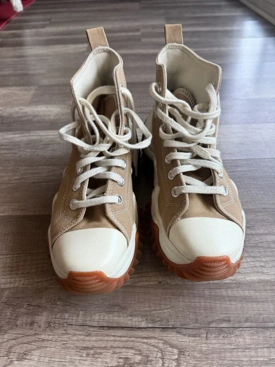 Converse Run Star Motion Platform High Top Sneakers Sand Dune Women’s 6.5 - Picture 2 of 8